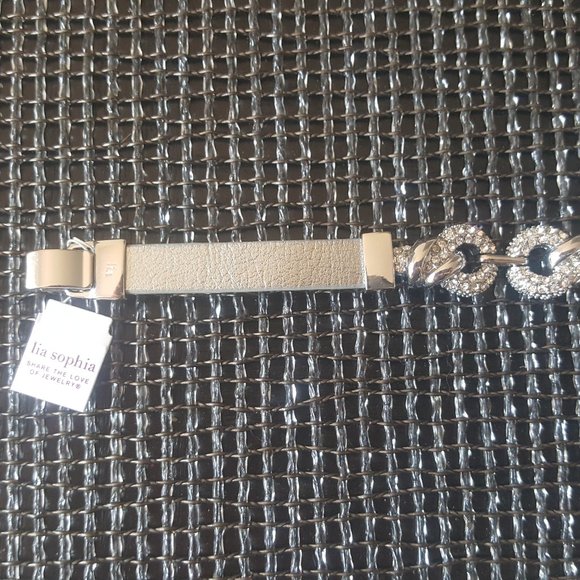 Lia Sophia Silver Crystal Bling Bracelet - Picture 7 of 8